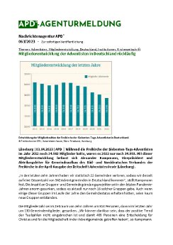 APD_063_2023_Mitgliederentwicklung der Adventisten in Deutschland rückläufig.pdf