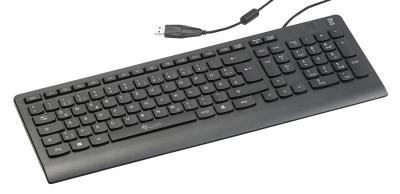 GeneralKeys USB-Standardtastatur mit Fingerabdruck-Scanner