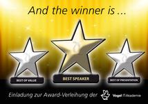 Sprecher von Storage- und IT-Security-Events ausgezeichnet