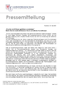 PM der Landesärztekammer_Psyche und Körper gehören zusammen_Runder Tisch Ärztliche Psychotherapi.pdf