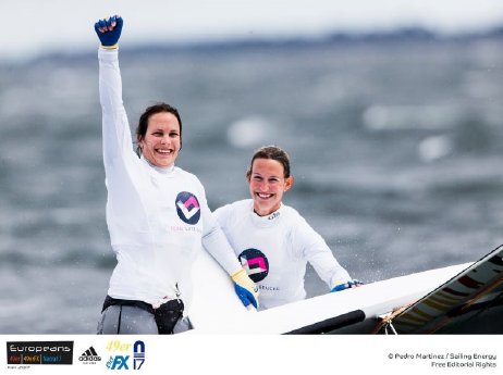 Die Europameisterinnen im 49erFX Tina Lutz und Susann Beucke ©Pedro Martinez Sailing Energy.jpg