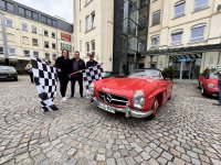 Victoria Denner-Rau, Starthelfer Mario Ketterer und Björn Kaiser.