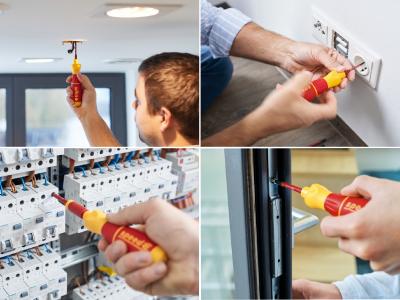 Rückenfreundliches Arbeiten ermöglicht der elektrische Schraubendreher speedE® der Firma Wiha. Dieser liegt nicht nur gut in der Hand, sondern erleichtert dank einer elektrischen Schraubunterstützung auch das Arbeiten. Bild: Wiha