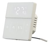 revolt WLAN-Fußbodenheizung-Thermostat mit App und Sprachsteuerung, weiß