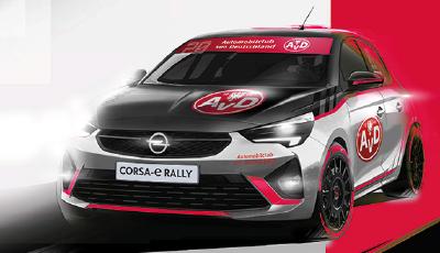 Opel Corsa-e Rally im AvD Design