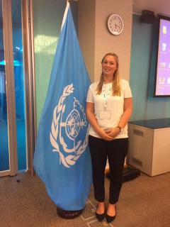 Vertrat die Hochschule Bremen auf dem diesjährigen IAMU Student Forum in London: Svea Malin Clausen vom Internationalen Studiengang Shipping and Chartering