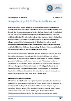 So liegen Sie richtig_TUEV SUED-Tipps fuer den Matratzenkauf.pdf