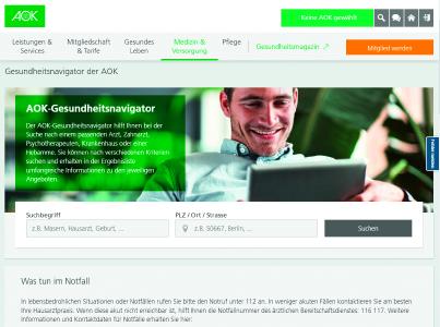 Der AOK-Gesundheitsnavigator bietet umfassende Informationen über das Angebot und die Qualitätskriterien zu Ärzten und Krankenhäusern. Foto: AOK-Mediendienst