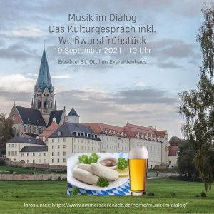 Das kulturpolitische Gesprächskonzert MUSIK IM DIALOG in St. Ottilien ist ein viel beachtetes Kulturformat der AMMERSEErenade. Beim Deutsch-Russischen Weißwurstfrühstück sprechen Experten und bekannte Persönlichkeiten zum zweiten Mal über die aktuellen deutsch-russischen Kulturbeziehungen.