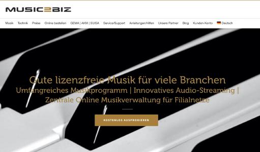 MUSIC2BIZ Homepage