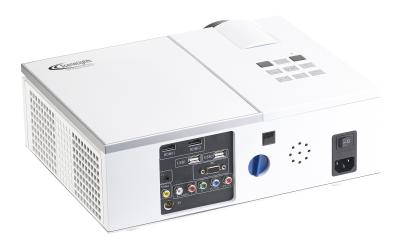 SceneLights LED-LCD-Beamer LB-9200 mit Media-Player, 1280 x 800 Pixel (HD) und 2.400 Lumen