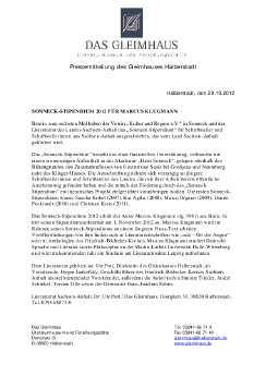 2012-10-29 Sonneck-Stipendium für Marcus Klugmann, Pressemitteilung des Gleimhauses Halbers.PDF