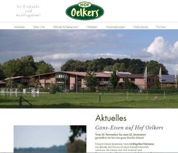 Neue Internetseite Hof Oelkers