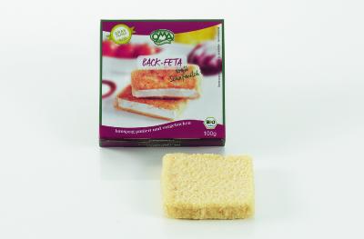 ÖMA BIO Back-Feta im nachhaltigen Graskarton