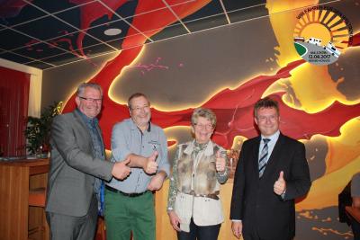 Im Goldschmitts Unterstützer des Konvoi 2018 v.lks. MdB Alois Gerig, Dieter Goldschmitt, Botschafterin Maria Dhonau und Landrat Achim Brötel