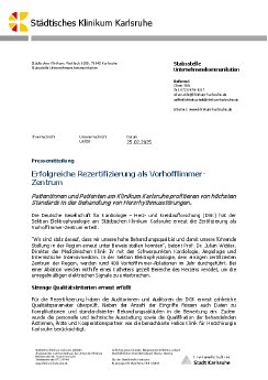 250225_PM_Erfolgreiche Rezertifizierung als Vorhofflimmer-Zentrum.pdf