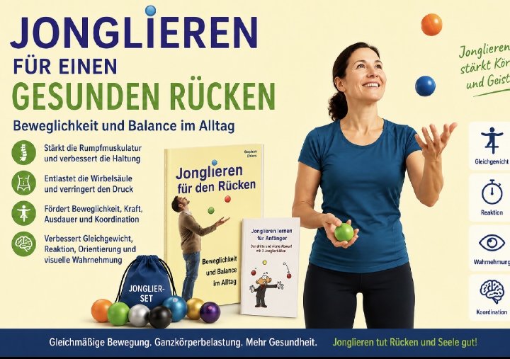 Jonglieren für einen starken Rücken