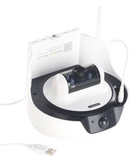 NX-4377 VisorTech HD-IP-Kamera mit Akku & Solar-Panel, Bewegungssensor, Nachtsicht, IP55