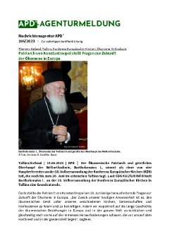 APD_106_2023_Patriarch von Konstantinopel stellt Fragen zur Zukunft der Ökumene in Europa.pdf
