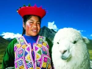 Peruanerin mit Alpaka klein.jpg