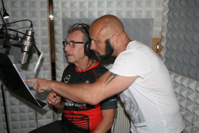 Dirk Moor und Martin Semmelrogge im Studio