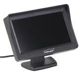 PX 4146 1 Lescars Farb Rückfahrkamera im Nummernschildhalter m  Monitor und Abstandswarner