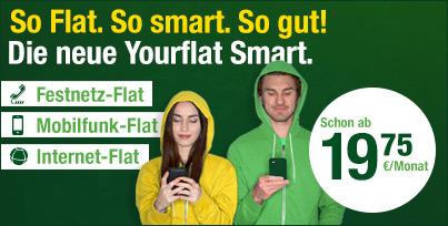 So Flat So Smart So Gut Smartmobil De Prasentiert Yourflat Smart Gunstig Telefonieren In Bester D Netz Qualitat Drillisch Online Gmbh Pressemitteilung Lifepr