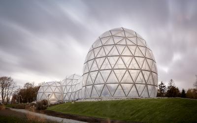 1. Platz – Publikumspreis; Empfangsgebäude "Mitoseum" im Saurierpark Kleinwelka / Foto: © Michael Moser/rimpf ARCHITEKTUR