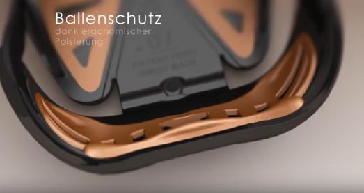 Swiss Galoppers Ballenschutz dank ergonomischer Polsterung
