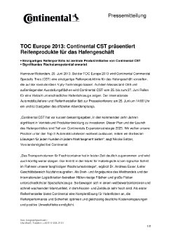 Pressemitteilung Continental CST präsentiert neue Reifenprodukte für das Hafengeschäft bei .pdf