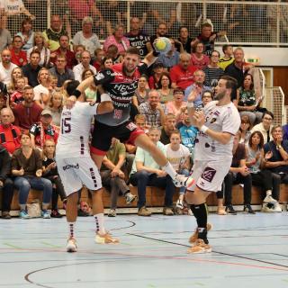 Der HC Erlangen kämpfte gegen den HBC Nantes bis zum Schluss um jeden Ball (Foto: Jocki_Erlangen)
