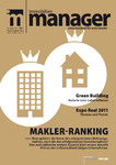 „immobilienmanager“ präsentiert in seiner Ausgabe 9-2011das aktuelle Makler-Ranking