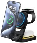 Callstel Faltbare 3in1-MagSafe-Ladestation für iPhone, Apple Watch & AirPods