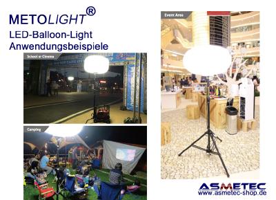 METOLIGHT LED-Ballon-Leuchten - Anwendungsbeispiele