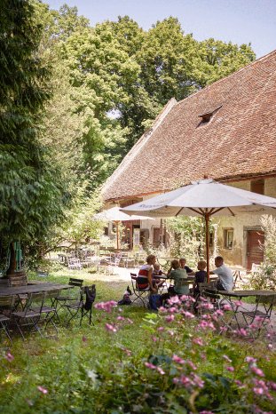 Konstanz-Wallhausen-Burghof-Biergarten-Hund-Familie-01_Copyright_MTK-Hari-Pulko.gif