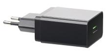 revolt 230-V-USB-Netzteil, Quick Charge 3.0, 3,6 - 12 Volt, max. 3 A / 19,5 W