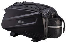 Xcase 2in1-Fahrrad-Gepäckträgertasche, 10 Liter, Trageriemen, wasserfest, PU