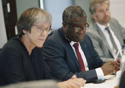 Dr. Denis Mukwege mit Difäm-Direktorin Dr. Gisela Schneider