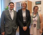 Àdám Kósa (EU), Judit Nothdurft (deafservice), Anika Pabsch (EUD)