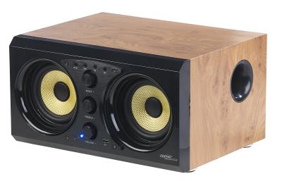 auvisio 2.0-Soundsystem MSX-400 im Holzgehäuse, Bluetooth 3.0, Musik-Player, 60 Watt