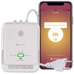 VisorTech Smarter Multi-Gasmelder für haushaltsübliche Gase, WLAN & App, 85db