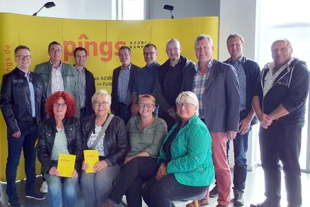 Die Mitarbeiter/-innen der Arbeitgeberservice der drei kommunalen Jobcenter Fulda, Hersfeld-Rotenburg und Vogelsbergkreis informierten sich über den ersten Azubi-Kampus in Deutschland: pings Kolping Jugendwohnen Fulda GmbH in Fulda, Foto: Steffen Kempa