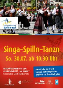 Plakat "Singa, Spilln, Tanzn"