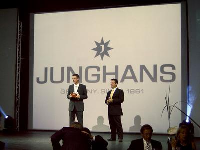 v.l.n.r.Moderator Michael Antwerpes, Junghans Vertriebsleiter Andreas Stark