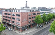 Der Sitz der Handwerkskammer Mannheim Rhein-Neckar-Odenwald in B 1, 1-2 in Mannheim. Das Gebäude wurde 1958 bezogen.