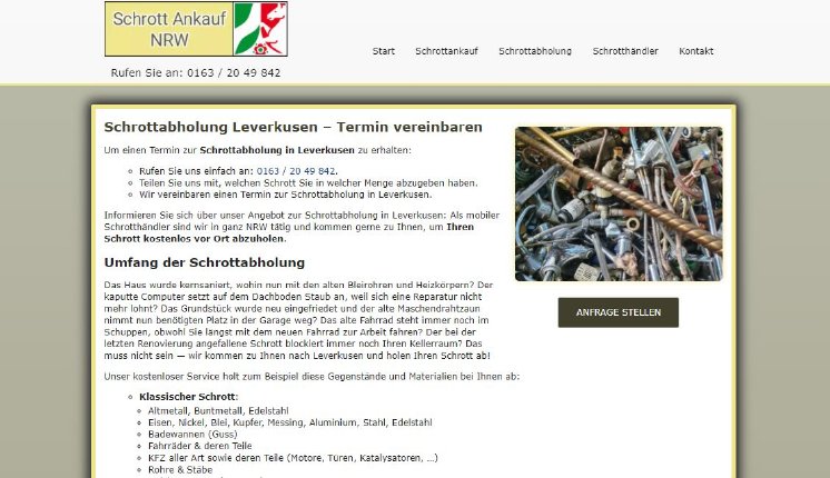 Schrottabholung Leverkusen.JPG