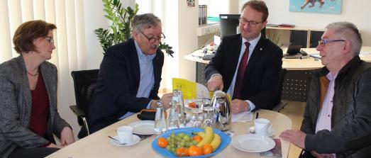 Ortstadt, Jäger, Dr. Mischak und Giese (Foto: Erich Ruhl-Bady)