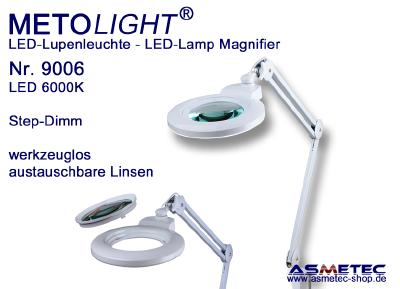 Multi-Linsen-Lupenleuchte - werkzeuglos austauschbare Linsen
- 12 Watt, 60 Premium SMD-LEDs, 1200lm, kratzfeste Glaslinse Ø 127 mm, 3 / 5 / 8 Dioptrien
- 12 Watt, 60 Premium SMD-LEDs, 1200lm, kratzfeste Glaslinse Ø 150 mm, 3 / 5 Dioptrien
- 16 Watt, 84 Premium SMD-LEDs, 1600lm, kratzfeste Glaslinse Ø 178 mm, 3 / 5 Dioptrien