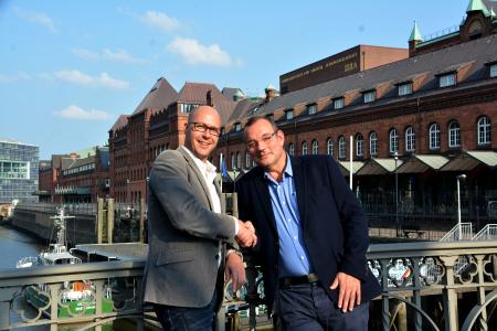 Thomas Neef, GF praxis PLUS award GmbH und Axel Link, GF health tv