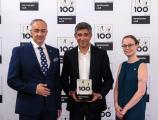 Preisverleihung durch Ranga Yogeshwar: TOP 100 · Top-Innovator 2018 / © KD Busch / compamedia